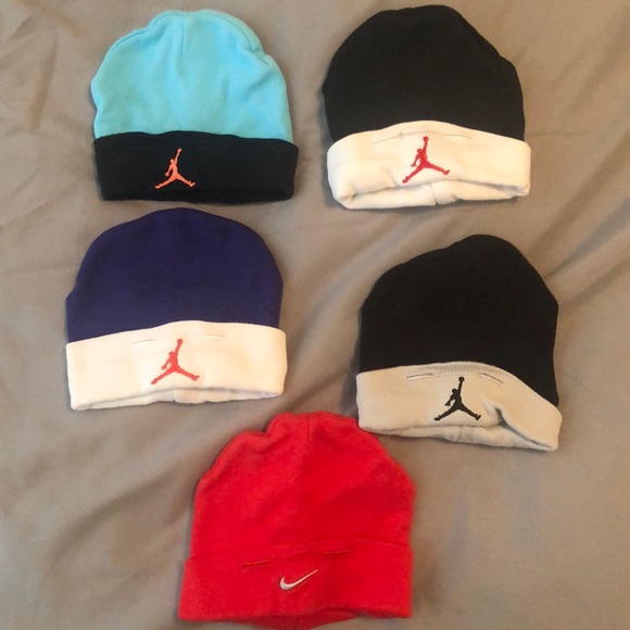 Lot Of Air Jordan And Nike Baby Hats 6 
